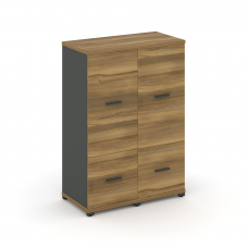 Concept Шкаф 2 узкие секции, 3 ниши CN.STU-322 A Сандал Янтарный/Антрацит/Металл Антрацит 836*420*11