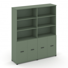 Concept Шкаф 2 широкие секции, 5 ниш CN.STS-521 B Кобо/Металл Черный 1668*420*1922