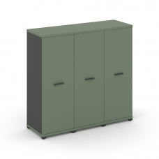 Concept Шкаф 3 узкие секции, 3 ниши CN.STU-336 A Кобо/Антрацит/Металл Антрацит 1252*420*1186