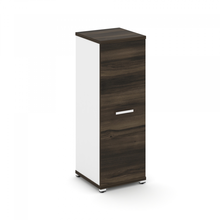 Concept Шкаф 1 узкая секция, 3 ниши CN.STU-316 W Дуб Мали/Белый Бриллиант/Металл Белый 420*420*1186