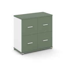 Concept Шкаф 1 широкая секция, 2 ниши CN.STS-212 W Кобо/Белый Бриллиант/Металл Белый 836*420*818