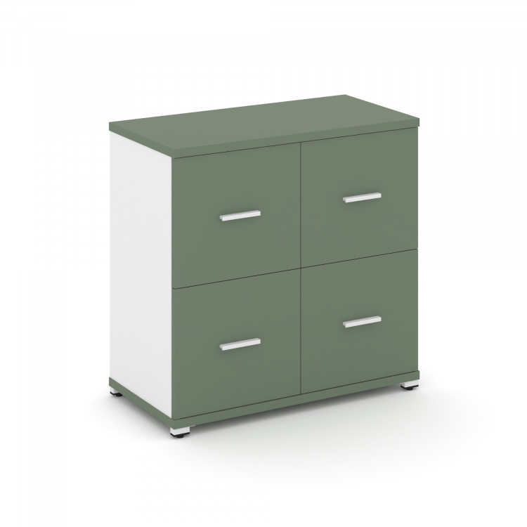 Concept Шкаф 1 широкая секция, 2 ниши CN.STS-212 W Кобо/Белый Бриллиант/Металл Белый 836*420*818