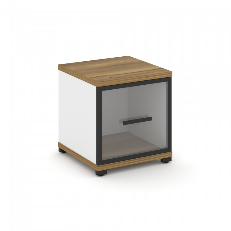 Concept Шкаф 1 узкая секция, 1 ниша CN.STU-113 RPB B Сандал Янтарный/Белый Бриллиант/Металл Черный/П