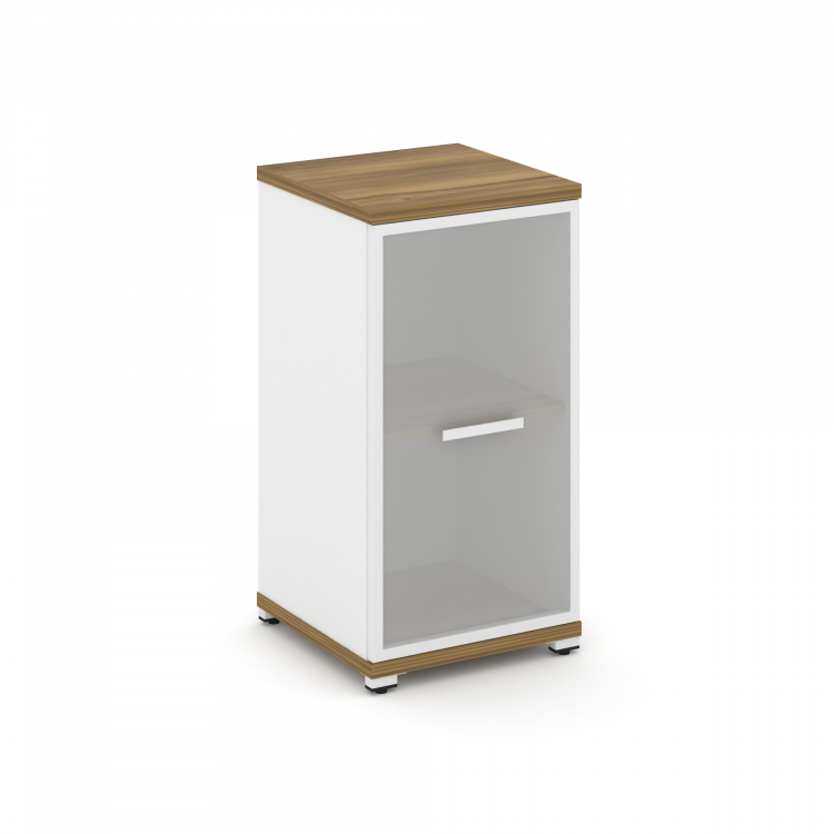 Concept Шкаф 1 узкая секция, 2 ниши CN.STU-213 RMW W Сандал Янтарный/Белый Бриллиант/Металл Белый/Са