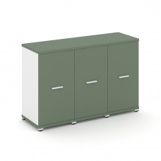 Concept Шкаф 3 узкие секции, 2 ниши CN.STU-233 W Кобо/Белый Бриллиант/Металл Белый 1252*420*818