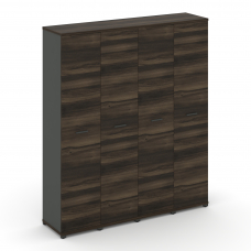 Concept Шкаф 4 узкие секции, 5 ниш CN.STU-548 A Дуб Мали/Антрацит/Металл Антрацит 1668*420*1922