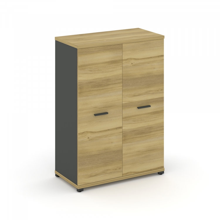 Concept Шкаф 1 широкая секция, 3 ниши CN.STS-316 A Дуб Винченцо/Антрацит/Металл Антрацит 836*420*118