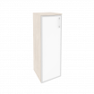 Onix Шкаф средний узкий левый O.SU-2.4 R (L) white Денвер Светлый/Стекло White 400*420*1207
