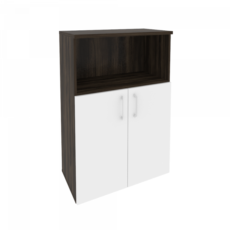 Onix Шкаф средний широкий O.ST-2.1 Дуб Мали/Белый Бриллиант 800*420*1207