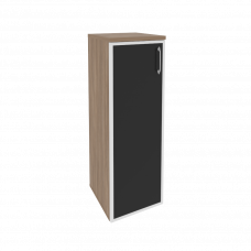 Onix Шкаф средний узкий левый O.SU-2.4 R (L) black Дуб Аризона/Стекло Black 400*420*1207