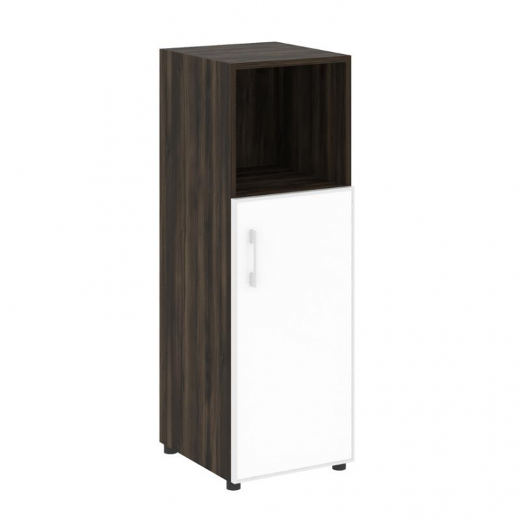 Yalta Шкаф узкий LT.SU-2.2 R (R) white Дуб Мали/Стекло White 400*450*1195