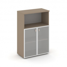 Estetica Шкаф средний широкий ES.ST-2.2R Латте/Сатин матовый 800*420*1207