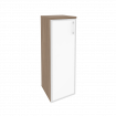 Onix Шкаф средний узкий левый O.SU-2.4 R (L) white Дуб Аризона/Стекло White 400*420*1207