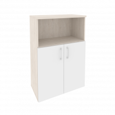 Onix Шкаф средний широкий O.ST-2.1 Денвер Светлый/Белый Бриллиант 800*420*1207