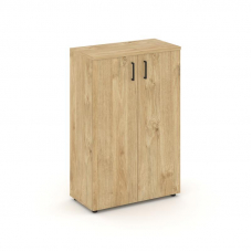 Style Project Шкаф средний широкий SN.STS-204 Тиквуд Светлый/Черный Ручки 796*400*1203