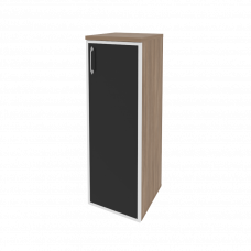 Onix Шкаф средний узкий правый O.SU-2.4 R (R) black Дуб Аризона/Стекло Black 400*420*1207