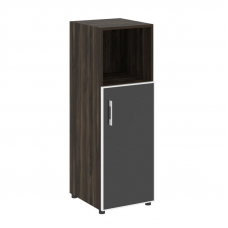 Yalta Шкаф узкий LT.SU-2.2 R (R) black Дуб Мали/Стекло Black 400*450*1195