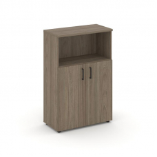 Style Project Шкаф средний широкий SN.STS-201 Вяз Благородный/Черный Ручки 796*400*1203