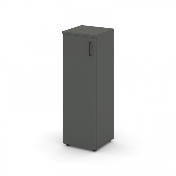 Style Project Шкаф средний узкий SN.STU.E-204(L) Антрацит/Черный Ручки 400*400*1203