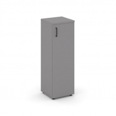 Стайл Проджект Шкаф средний узкий правый (1 средний фасад ЛДСП) SN.STU-204(R) Серый Пепел/Черный Руч