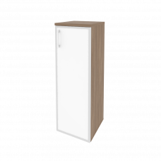 Onix Шкаф средний узкий правый O.SU-2.4 R (R) white Дуб Аризона/Стекло White 400*420*1207