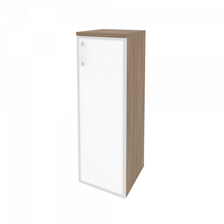 Onix Шкаф средний узкий правый O.SU-2.4 R (R) white Дуб Аризона/Стекло White 400*420*1207