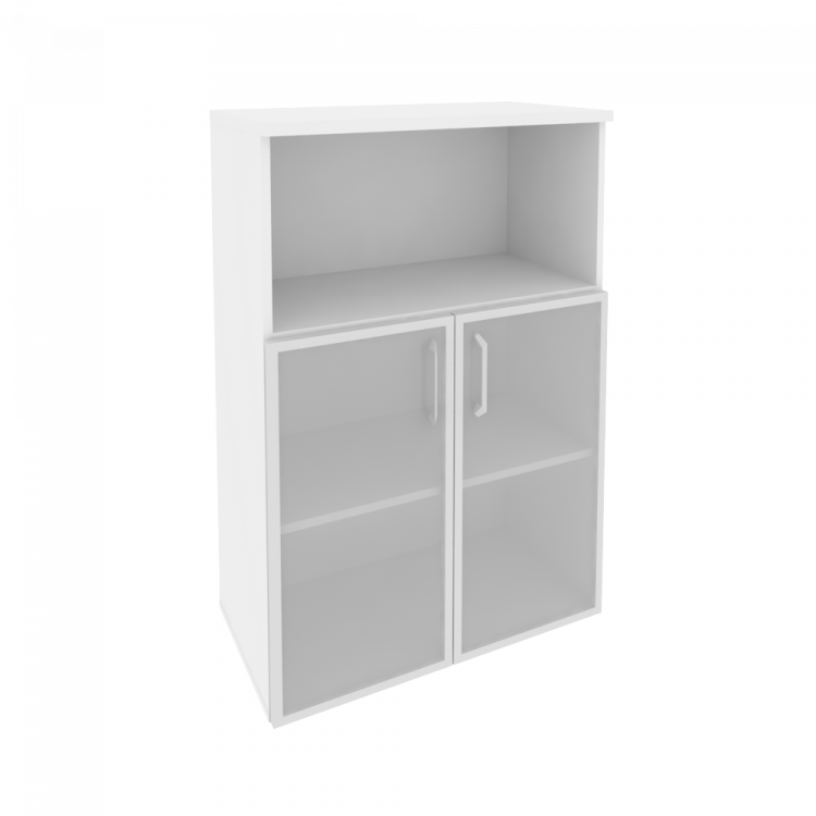 Onix Шкаф средний широкий O.ST-2.2 R Белый Бриллиант 800*420*1207