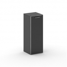 Cross Шкаф узкий средний CR.SU-204 (R) black Базальт UM/Лакобель Черный 450*460*1202