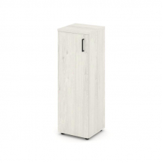 Style Project Шкаф средний узкий SN.STU.E-204(L) Дуб Наварра/Черный Ручки 400*400*1203