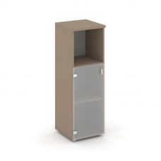 Estetica Шкаф средний узкий левый ES.SU-2.2 (L) Латте/Сатин матовый 400*420*1207