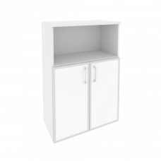 Onix Шкаф средний широкий O.ST-2.2 R white Белый Бриллиант/Стекло White 800*420*1207