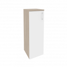 Onix Шкаф средний узкий левый O.SU-2.3 (L) Дуб Аттик/Белый Бриллиант 400*420*1207