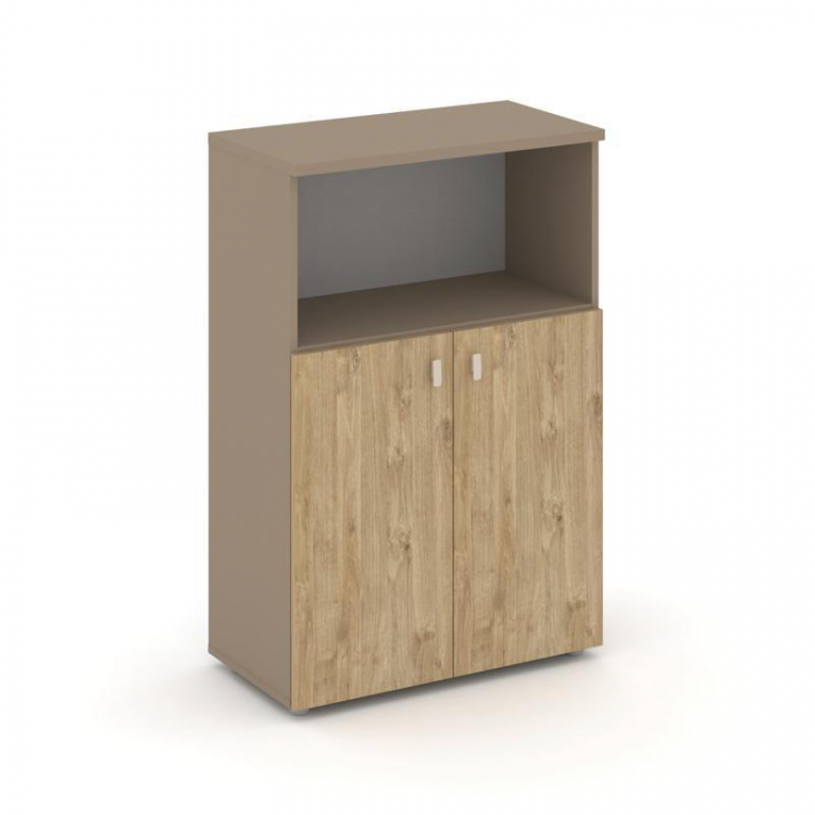 Estetica Шкаф средний широкий ES.ST-2.1 Латте/Тиквуд Светлый 800*420*1207