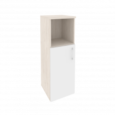 Onix Шкаф средний узкий левый O.SU-2.1 (L) Денвер Светлый/Белый Бриллиант 400*420*1207