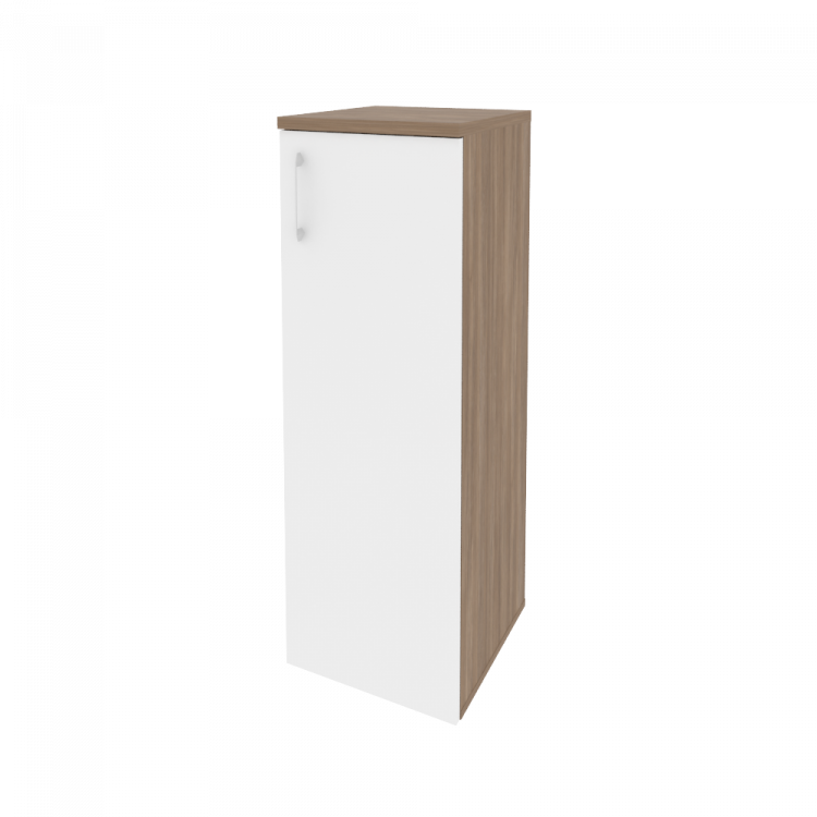 Onix Шкаф средний узкий правый O.SU-2.3 (R) Дуб Аризона/Белый Бриллиант 400*420*1207