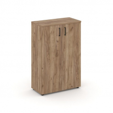 Style Project Шкаф средний широкий SN.STS-204 Дуб Табак/Черный Ручки 796*400*1203