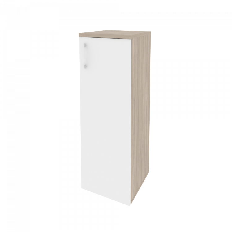 Onix Шкаф средний узкий правый O.SU-2.3 (R) Дуб Аттик/Белый Бриллиант 400*420*1207