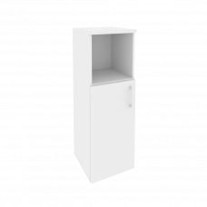 Onix Шкаф средний узкий левый O.SU-2.1 (L) Белый Бриллиант 400*420*1207