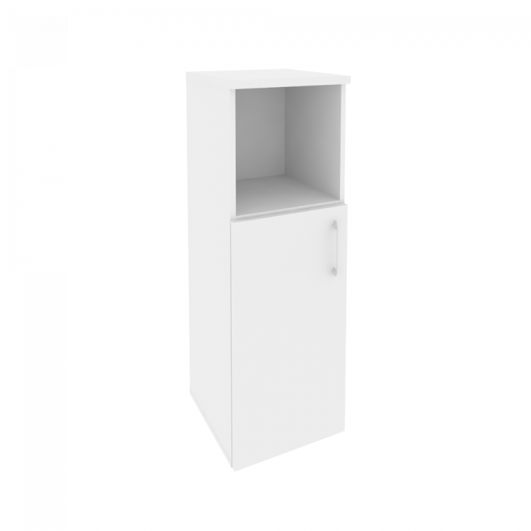 Onix Шкаф средний узкий левый O.SU-2.1 (L) Белый Бриллиант 400*420*1207