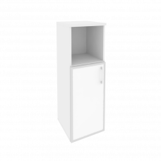 Onix Шкаф средний узкий левый O.SU-2.2 R (L) white Белый Бриллиант/Стекло White 400*420*1207