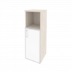 Onix Шкаф средний узкий правый O.SU-2.2 R (R) white Денвер Светлый/Стекло White 400*420*1207