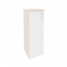 Onix Шкаф средний узкий левый O.SU-2.3 (L) Денвер Светлый/Белый Бриллиант 400*420*1207