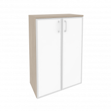 Onix Шкаф средний широкий O.ST-2.4 R white Дуб Аттик/Стекло White 800*420*1207
