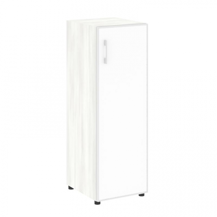 Yalta Шкаф узкий LT.SU-2.4 R (R) white Снежная Патина/Стекло White 400*450*1195