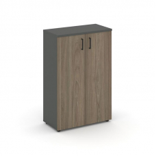 Style Project Шкаф средний широкий SN.STS.E-204 Антрацит/Вяз Благородный/Черный Ручки 796*400*1203