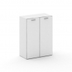 Fresco Шкаф широкий средний FR.ST-204 white Белый Бриллиант UM/Лакобель Белый/Хром 896*460*1202