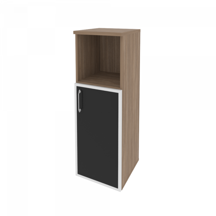 Onix Шкаф средний узкий правый O.SU-2.2 R (R) black Дуб Аризона/Стекло Black 400*420*1207