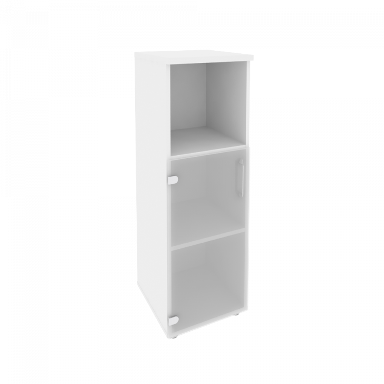 Onix Шкаф средний узкий левый O.SU-2.2 (L) Белый Бриллиант 400*420*1207