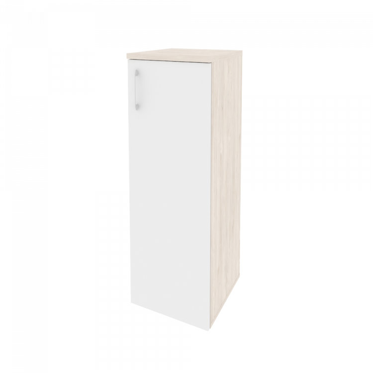 Onix Шкаф средний узкий правый O.SU-2.3 (R) Денвер Светлый/Белый Бриллиант 400*420*1207