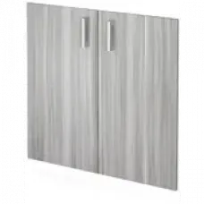 Двери из ЛДСП к широким стеллажам НТ-600.2.Ф Лиственница 390x16x764 Аргентум